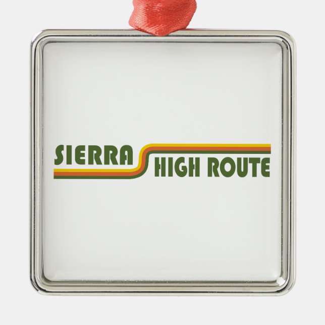 Sierra High Route California Metal Ornament (Front)