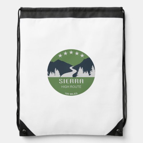 Sierra High Route Drawstring Bag