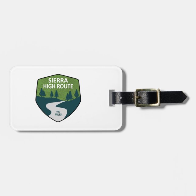 Sierra High Route Luggage Tag (Front Horizontal)