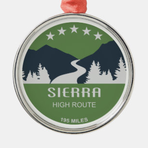 Sierra High Route Metal Ornament