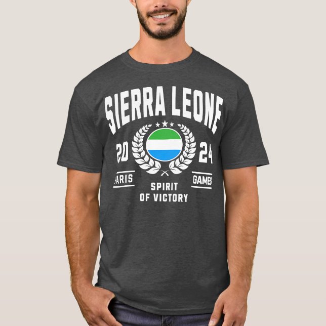 Sierra Leone 2024 Sports Lover T-Shirt (Front)