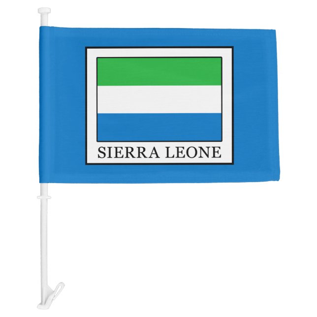Sierra Leone Car Flag (Front)