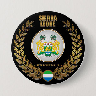 Sierra Leone Coat of Arms Button