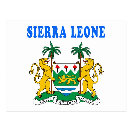 Download Sierra Leone Coat Of Arms Designs Postcard | Zazzle.com