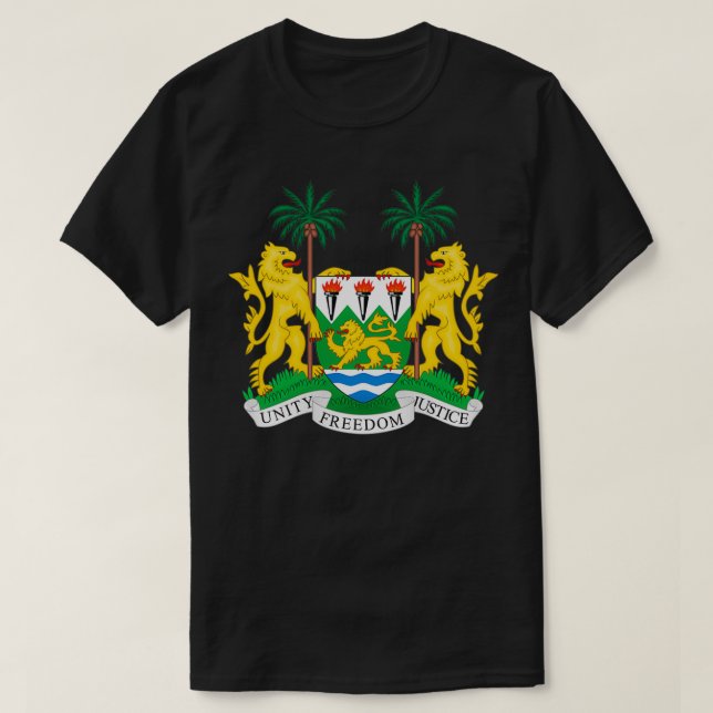 Sierra Leone Coat of Arms T-Shirt (Design Front)