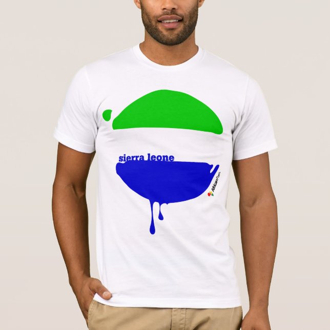 Sierra Leone Drops White T-Shirt (Front)