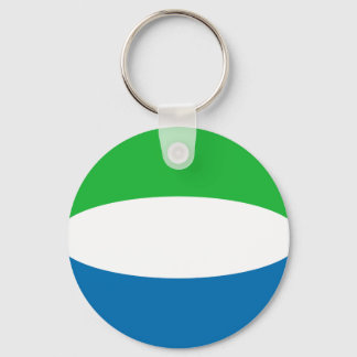 Sierra Leone Fisheye Flag Keychain