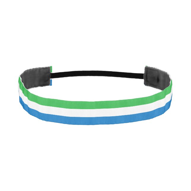 Sierra Leone Flag Athletic Headband (Front)