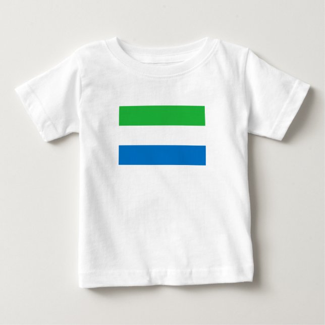 Sierra Leone Flag Baby T-Shirt (Front)