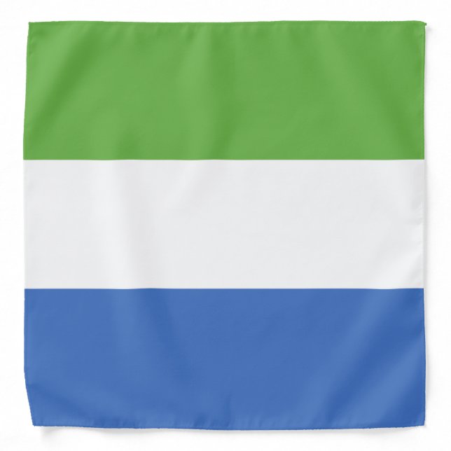 Sierra Leone flag Bandana (Front)