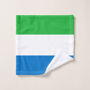 Sierra Leone Flag Bath Towel Set