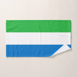 Sierra Leone Flag Bath Towel Set