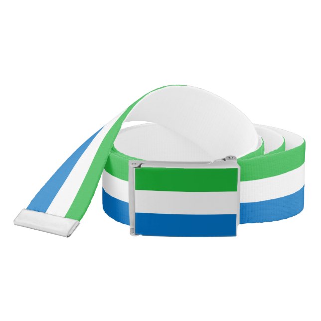 Sierra Leone Flag Belt (Snake)