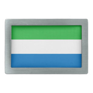 Sierra Leone Flag Belt Buckle