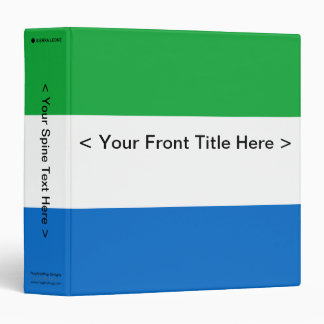 Sierra Leone Flag Binder