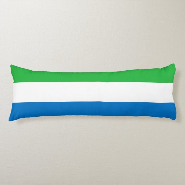Sierra Leone Flag Body Pillow (Front)
