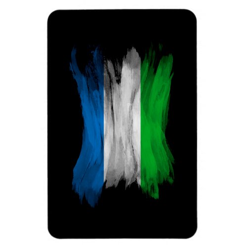 Sierra Leone flag brush stroke national flag Magnet