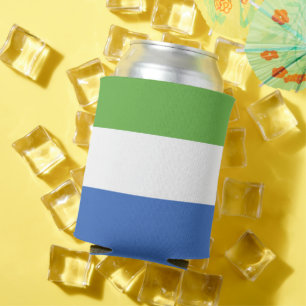 Sierra Leone flag Can Cooler