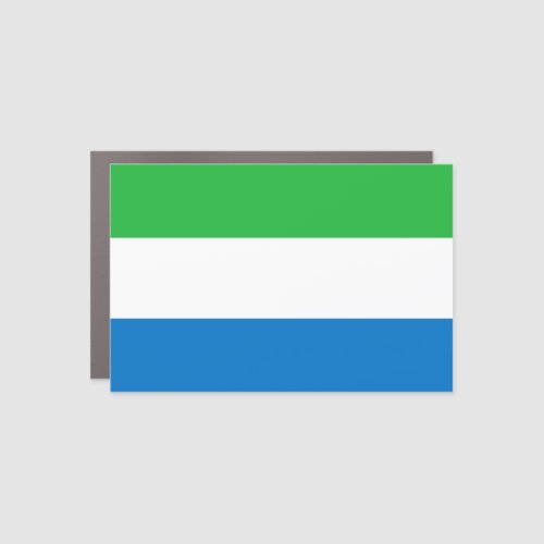 Sierra Leone Flag Car Magnet