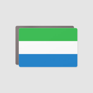 Sierra Leone Flag Car Magnet