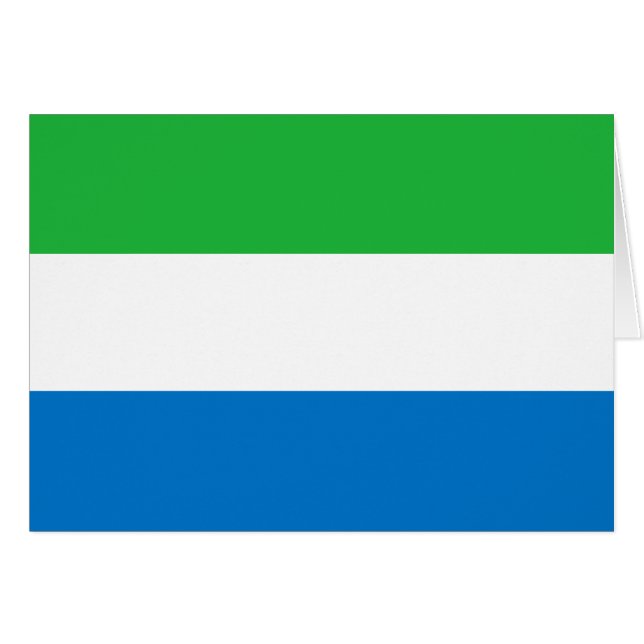 Sierra Leone Flag Cards (Front Horizontal)