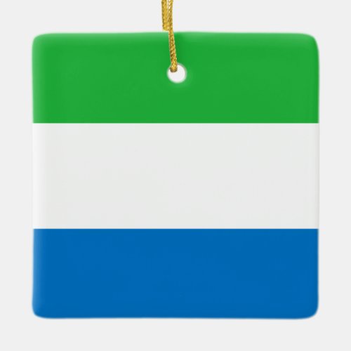 Sierra Leone Flag  Ceramic Ornament