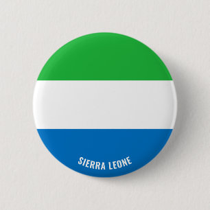 Sierra Leone Flag Charming Patriotic Button