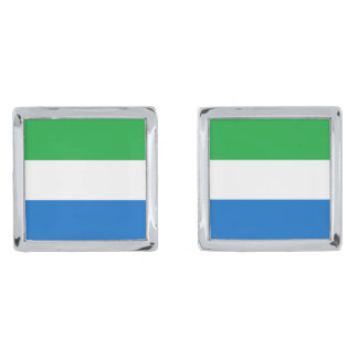 Sierra Leone Flag Cufflinks