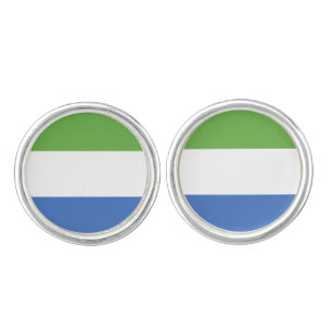 Sierra Leone flag Cufflinks