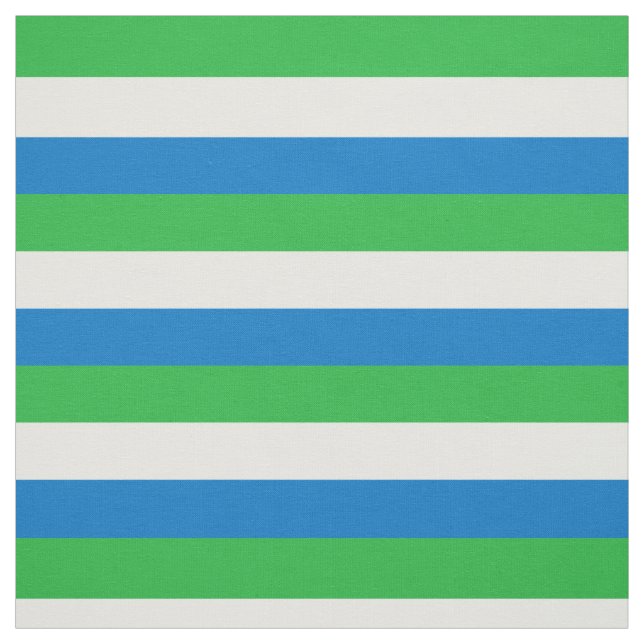 Sierra Leone Flag Fabric (Swatch)