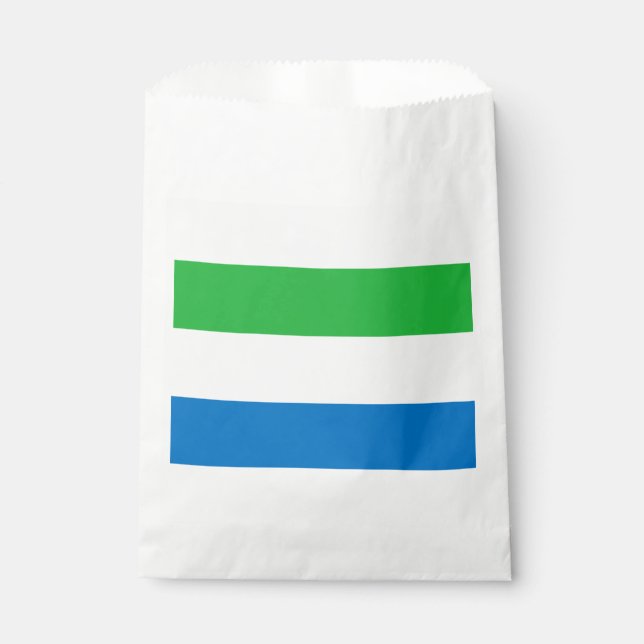 Sierra Leone Flag Favor Bag (Front)