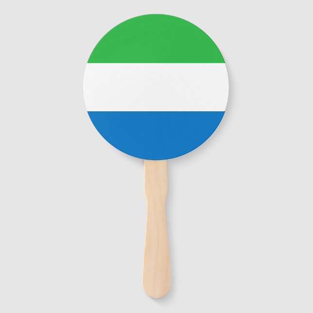 Sierra Leone Flag Hand Fan (Front)
