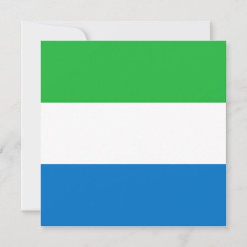 Sierra Leone Flag Invitation