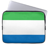 Sierra Leone flag Laptop Sleeve