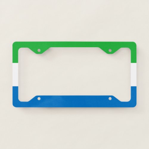 Sierra Leone Flag License Plate Frame