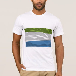 Sierra Leone Flag Mens T-Shirt
