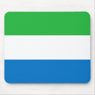 Sierra Leone Flag Mouse Pad