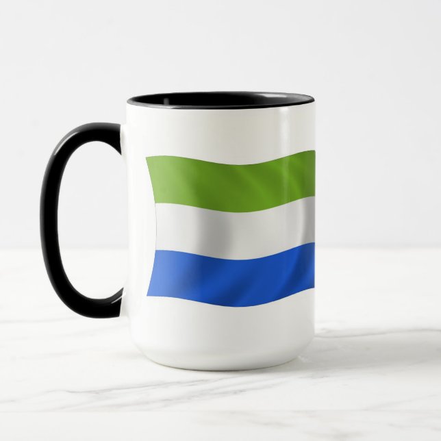 Sierra Leone Flag Mug (Left)