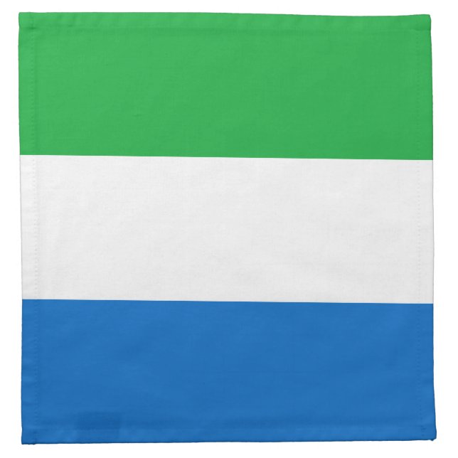 Sierra Leone Flag Napkin (Front)