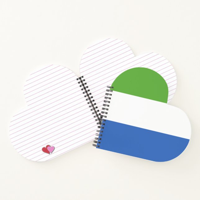 Sierra Leone flag Notebook (Inside)