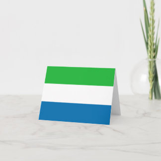 Sierra Leone Flag Notecard