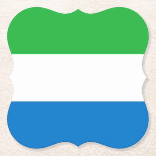 Sierra Leone Flag Paper Coaster