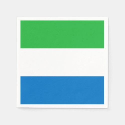 Sierra Leone Flag Paper Napkins