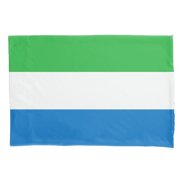 Sierra Leone Flag Pillow Case (Front)