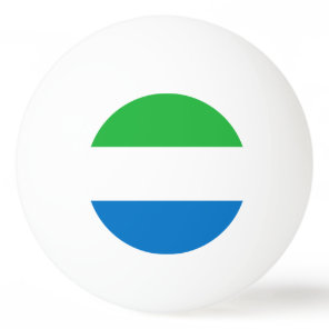 Sierra Leone Flag Ping Pong Ball