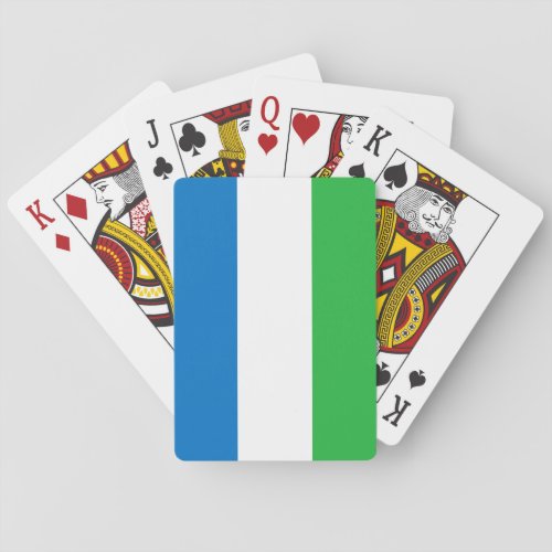Sierra Leone Flag Playing Cards