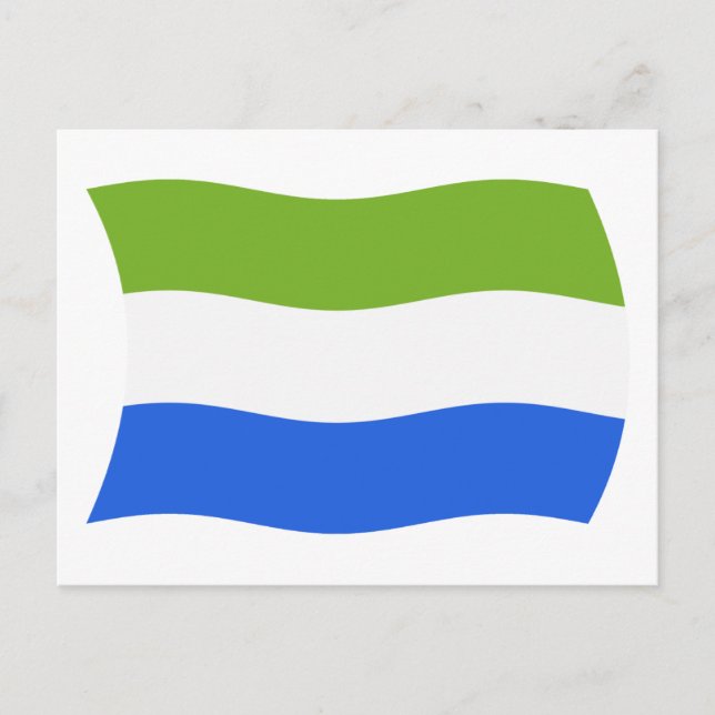 Sierra Leone Flag Postcard (Front)