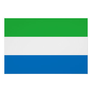 Sierra Leone Flag Poster