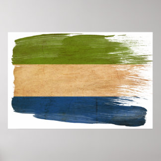 Sierra Leone Flag Posters