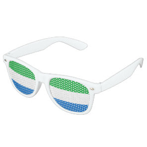 Sierra Leone Flag Retro Sunglasses
